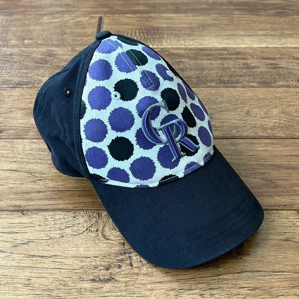 47 Brand Colorado Rockies Baseball Hat Cap Kids Adjustable Back Black Purple